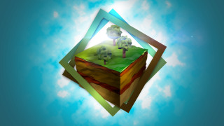 Box cross sheep sky holography - eden box free wallpaper