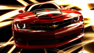 Red car black stripe digital - a black stripe free wallpaper
