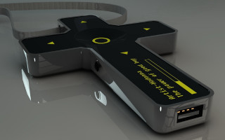 Cross headphone device purism product - a cross free wallpaper for desktop