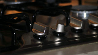 Stove top metal handle knobs - a black handle free wallpaper