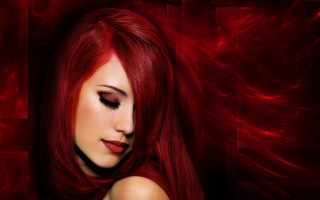 Red haired woman gothic photorealistic - red hair free wallpaper