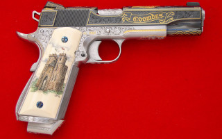 Toy gun castle red background - a.d.m. cooper free wallpaper for desktop