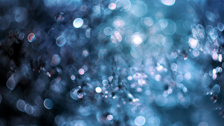 Blurry bubbles blue background holography - free stars wallpaper