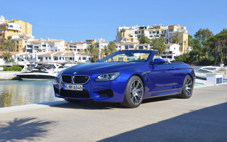 Blue car water cityscape 3d - convertible free wallpaper for desktop