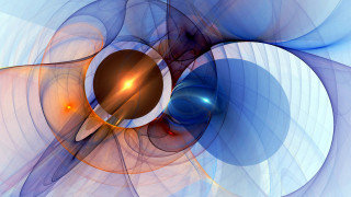 Blue orange spiral sphere abstract - elizabeth murray free wallpaper