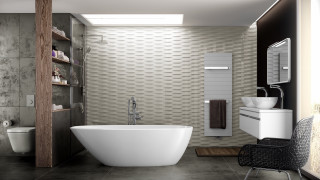 Bathroom white tub toilet sink - kinetic pointillism free wallpaper for desktop