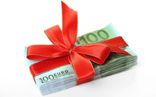 Stack of money red ribbon - allaert van everdingen free wallpaper