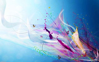 Colorful abstract background butterfly flowers - a colorful abstract background free wallpaper