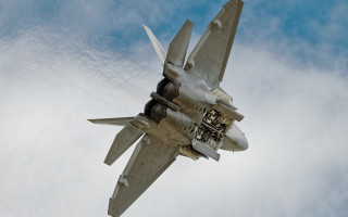 Fighter jet cloudy sky landing 9 - a landing free wallpaper