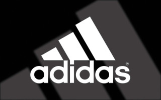 Adidas black white logo stripe - the bottom of the logo free wallpaper