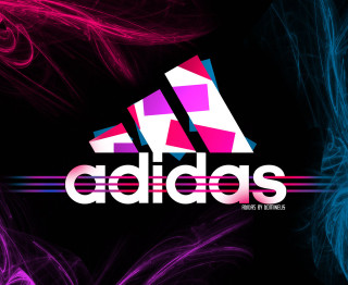 Colorful adidas logo black background 3 - the bottom free wallpaper