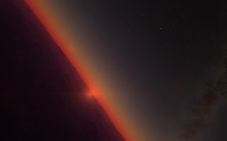 Red light mountain city sky - red light free wallpaper for desktop