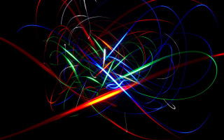 Colorful light painting red blue - light effect free wallpaper