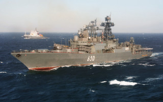 Gray ship ocean battleship lighthouse - andrey yefimovich martynov free wallpaper