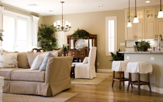 Living room couch clock wall - center free wallpaper for desktop