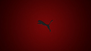 Red background black cat minimalist - the side of the wall free wallpaper