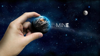 Hand planet space background mine 2 - the earth free wallpaper