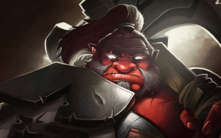 Bearded old man armor axe - a large knife free wallpaper