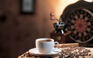Coffee cup coffee beans dart - cao buxing free wallpaper