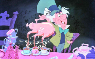 Cartoon character pouring tea into - verdadism free wallpaper for desktop