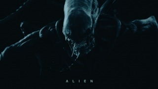 Creepy alien poster sharp teeth - the dark of night free wallpaper