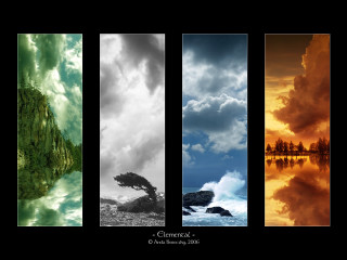 Clouds trees colors sizes series - a series free wallpaper