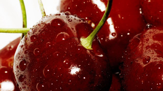 Cherry water droplets macro photography - cherry free wallpaper
