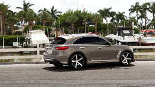 Car boat palm trees road - a boat free wallpaper for desktop