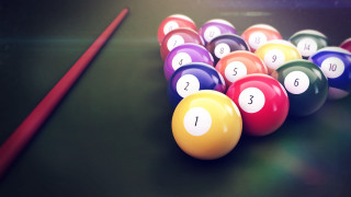 Pool table red cue balls - free sports wallpaper