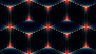 Hexagonal grid glowing lights hologram - hexagonal shape free wallpaper for desktop