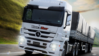 Truck road sky mountain painting - ann thetis blacker free wallpaper for desktop