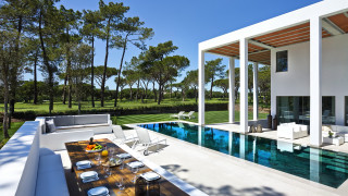 Food table pool outdoors modernism - free architecture wallpaper