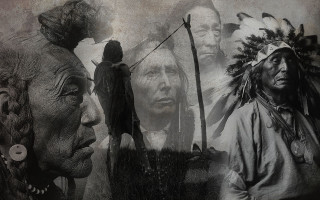 Native american portrait matte painting - adobe photoshop free wallpaper for desktop
