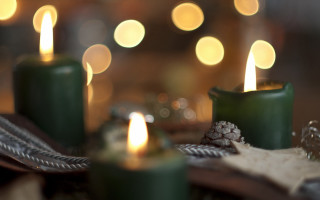 Table candles napkin bokeh moonlight - candle free wallpaper for desktop