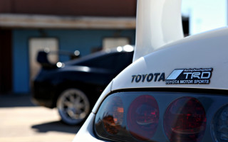 White car toyota tilt shift - clean line free wallpaper for desktop