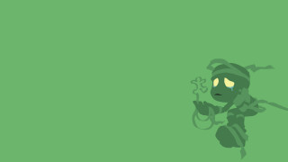 Cartoon character green background demon - green background free wallpaper
