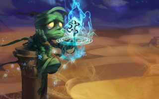 Cartoon character candle desert sky - a cartoon character holding free wallpaper for desktop