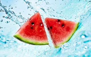Watermelon splash water bubble summer - summer free wallpaper