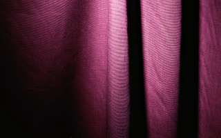 Purple curtain white cat studio - christo free wallpaper