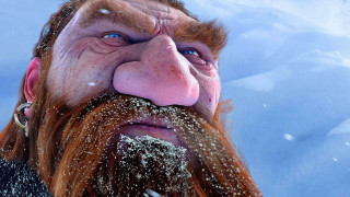 Beard nose ring hyperrealistic blue - his nose free wallpaper