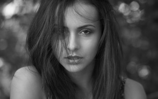 Woman long hair necklace black 3 - long hair and a necklace free wallpaper