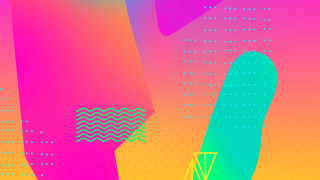 Colorful background large structure small - beeple free wallpaper