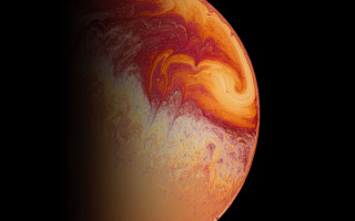 Red yellow object black white - marble free wallpaper