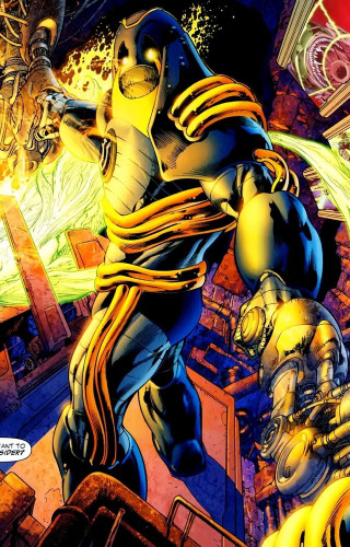 Comic book cover yellow man - a comic book cover free wallpaper for mobile