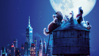 Animal group moonlit cityscape furry - a group of animals free wallpaper for desktop