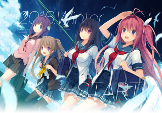 Girls school uniforms blue sky - school uniform free wallpaper