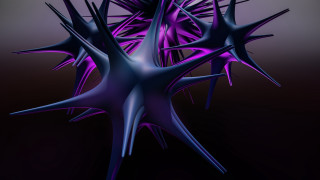 Purple abstract spikes gradient background - elizabeth murray free wallpaper