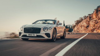 White bentley convertible mountain road - bernt tunold free wallpaper