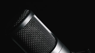 Microphone studio light blush greyscale - studio light free wallpaper