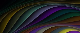 Colorful abstract curved gradient generative - an abstract painting free wallpaper